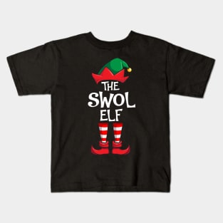 Swol Elf Matching Family Christmas Kids T-Shirt